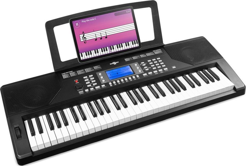 MAX - Rhapsody61P - Keyboard - Zwart - 61 Toetsen - Inclusief Muzieklessen