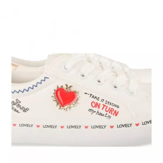 Baskets BLANC LOVELY SKULL