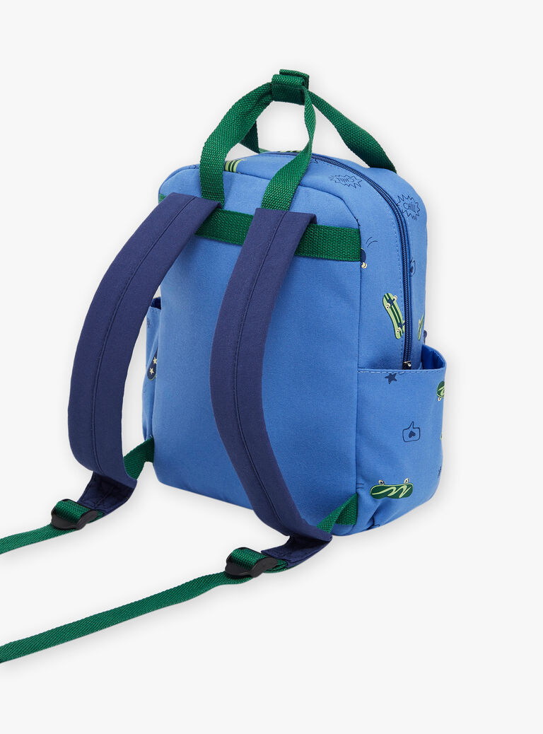 Sac à dos bleu fantaisie
