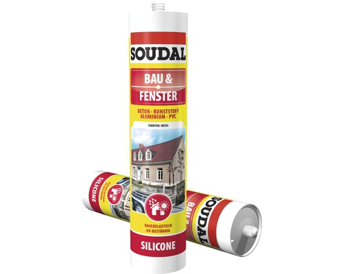 Soudal 1K Bouw- & Raamsilicone Wit 300 ml
