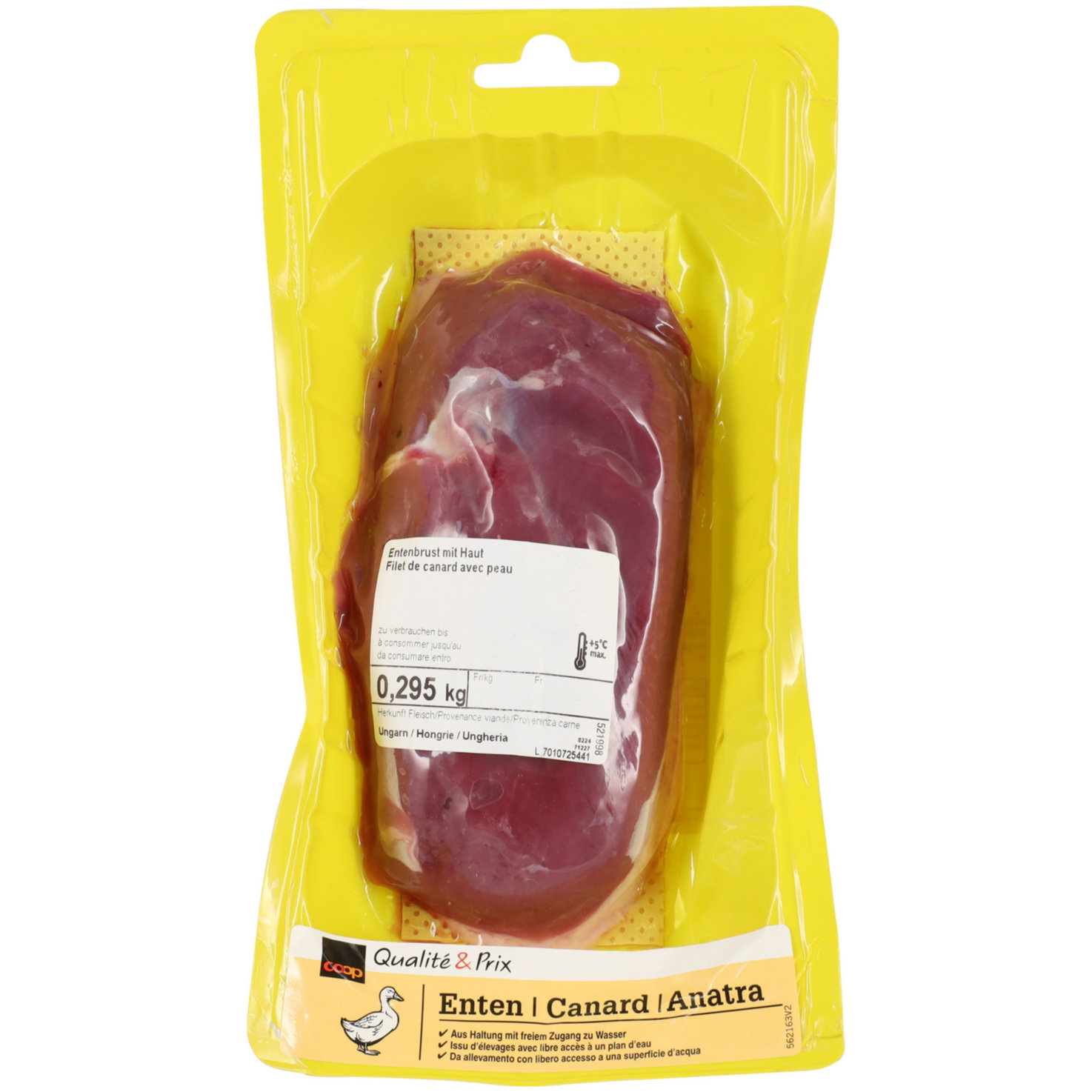 Entenbrust mit Haut gross ca. 320g