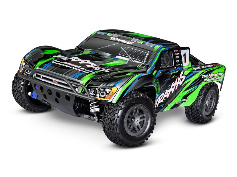 Traxxas Short Course Truck Slash 4x4 BL-2s Grün, ARTR, 1:10 Robuster 4WD Brushless SCT