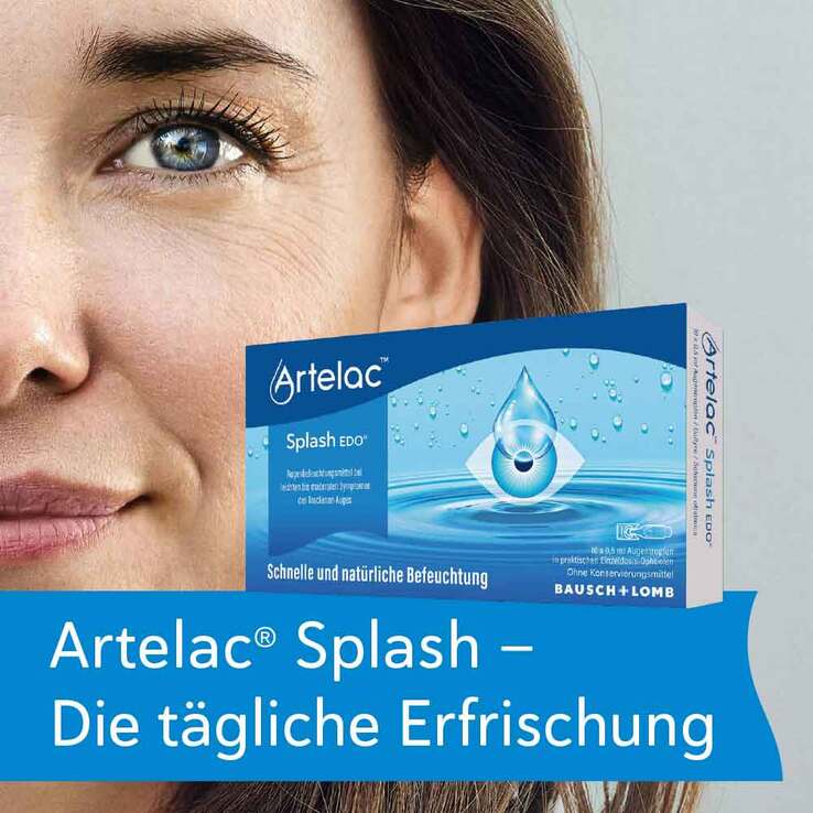 Artelac Splash EDO Augentropfen bei trockenen Augen, 10X0.5 ml