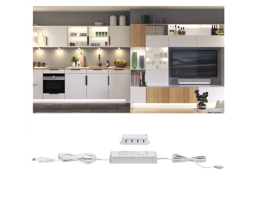 Paulmann Clever Connect Driver max. 25W 12V incl. 4-voudige verdeler wit voor Clever Connect meubelverlichting