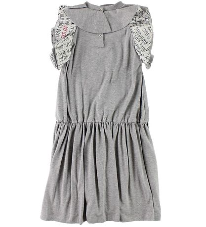 Fendi Kids Kleid - Graumeliert m. Rüschen/FendiRumi