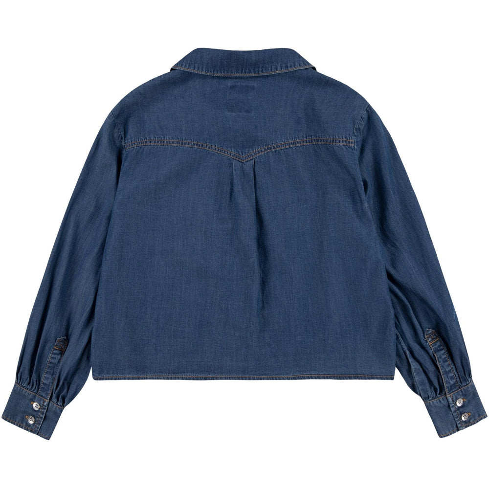 Køb Levi's BLUE Western Peasant Denim Skjorte
