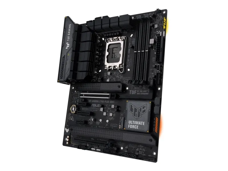 ASUS TUF GAMING Z790-PLUS WIFI - Bundkort - ATX - LGA1700 sokkel - Z790 Chipset - USB4, USB-C 3.2 Gen 2x2, USB-C 3.2 Gen2, USB 3.2 Gen 2, USB 3.2 Gen 1 - 2.5 Gigabit LAN, Wi-Fi 6E, Bluetooth - onboard grafik (CPU påkrævet) - HD Audio (8-kanaler)