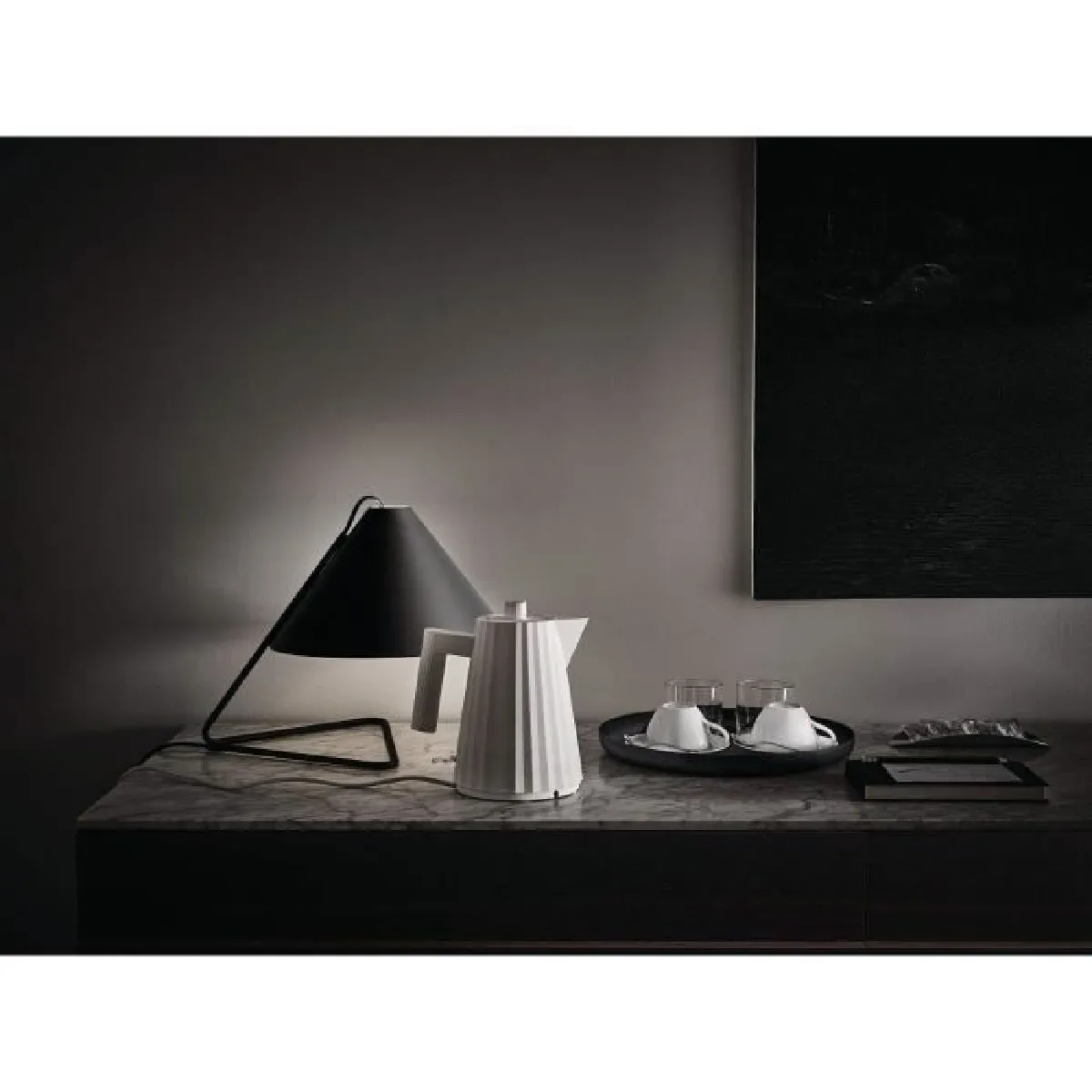 Alessi Bouilloire plissée 1 L - Blanc