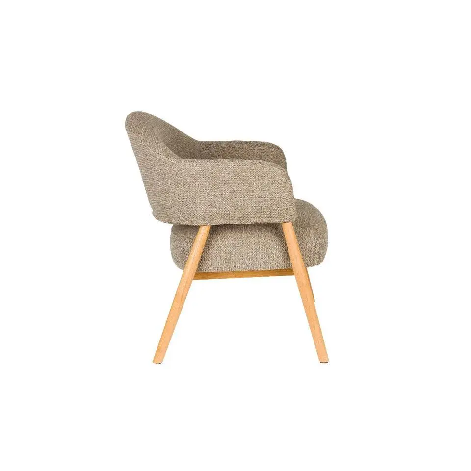Puur - Clay fauteuil hout - donkerbruin