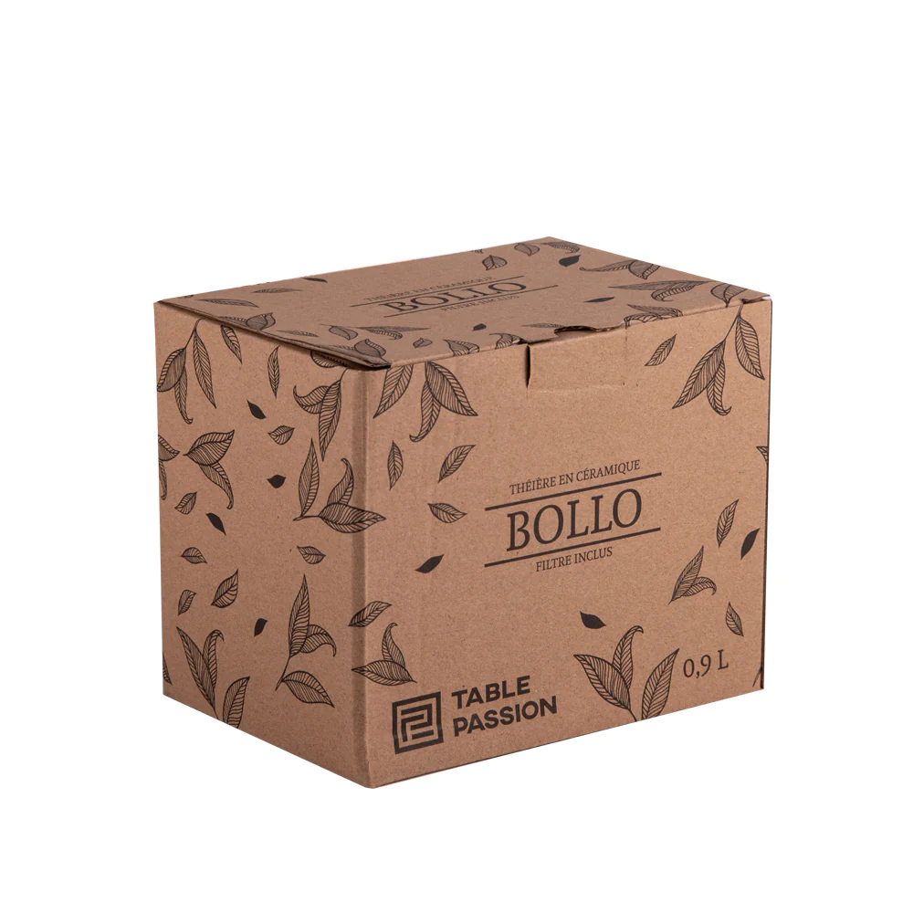 Théière avec filtre Bollo 0.9 L grise Table passion