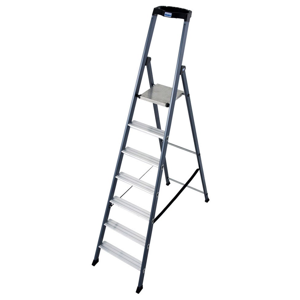 Krause SePro S trapladder, geanodiseerd, 7 treden
