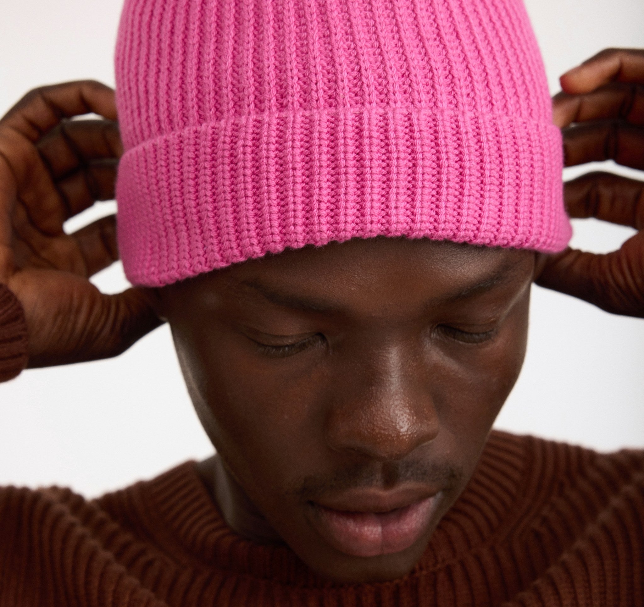 COTTON<br>Soft Knit Fluffy Beanie