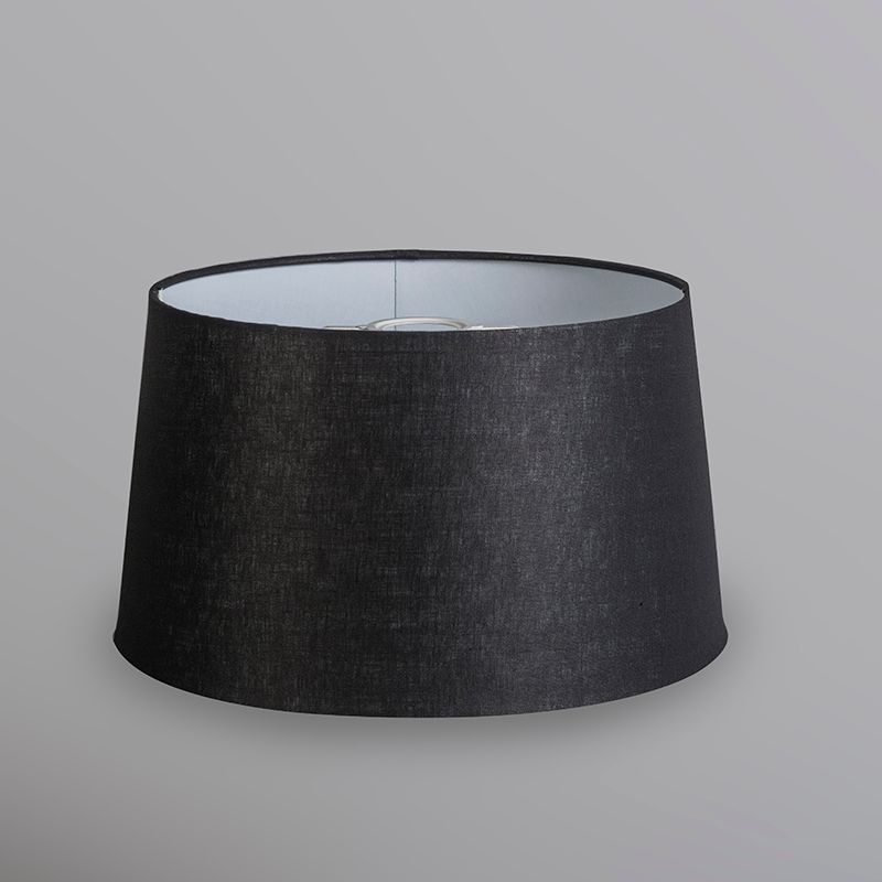 Linnen lampenkap zwart 35 cm
