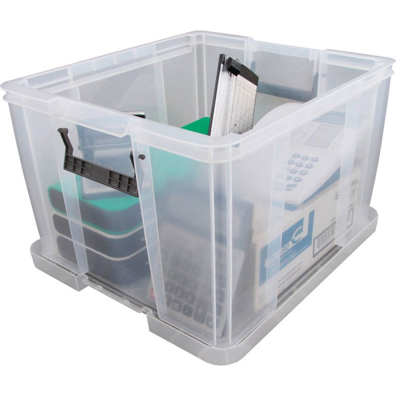 Boîte de rangement plastique 48 L WHITEFURZE Allstore - incolore