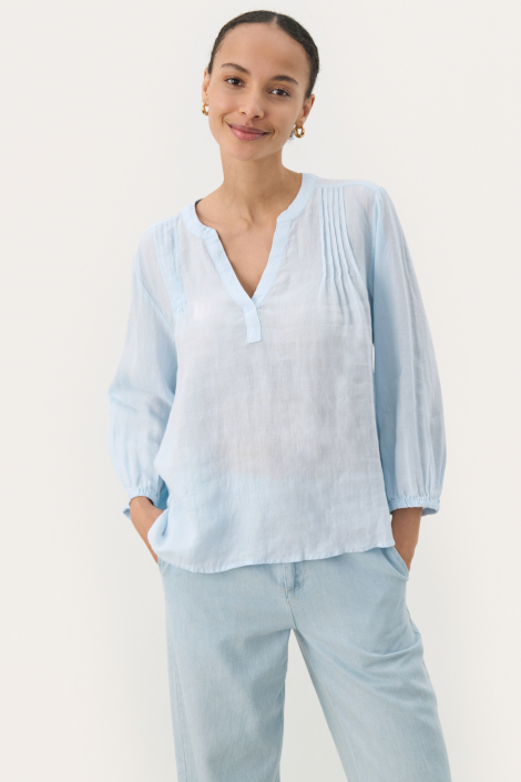 Part Two blauwe dames blouse