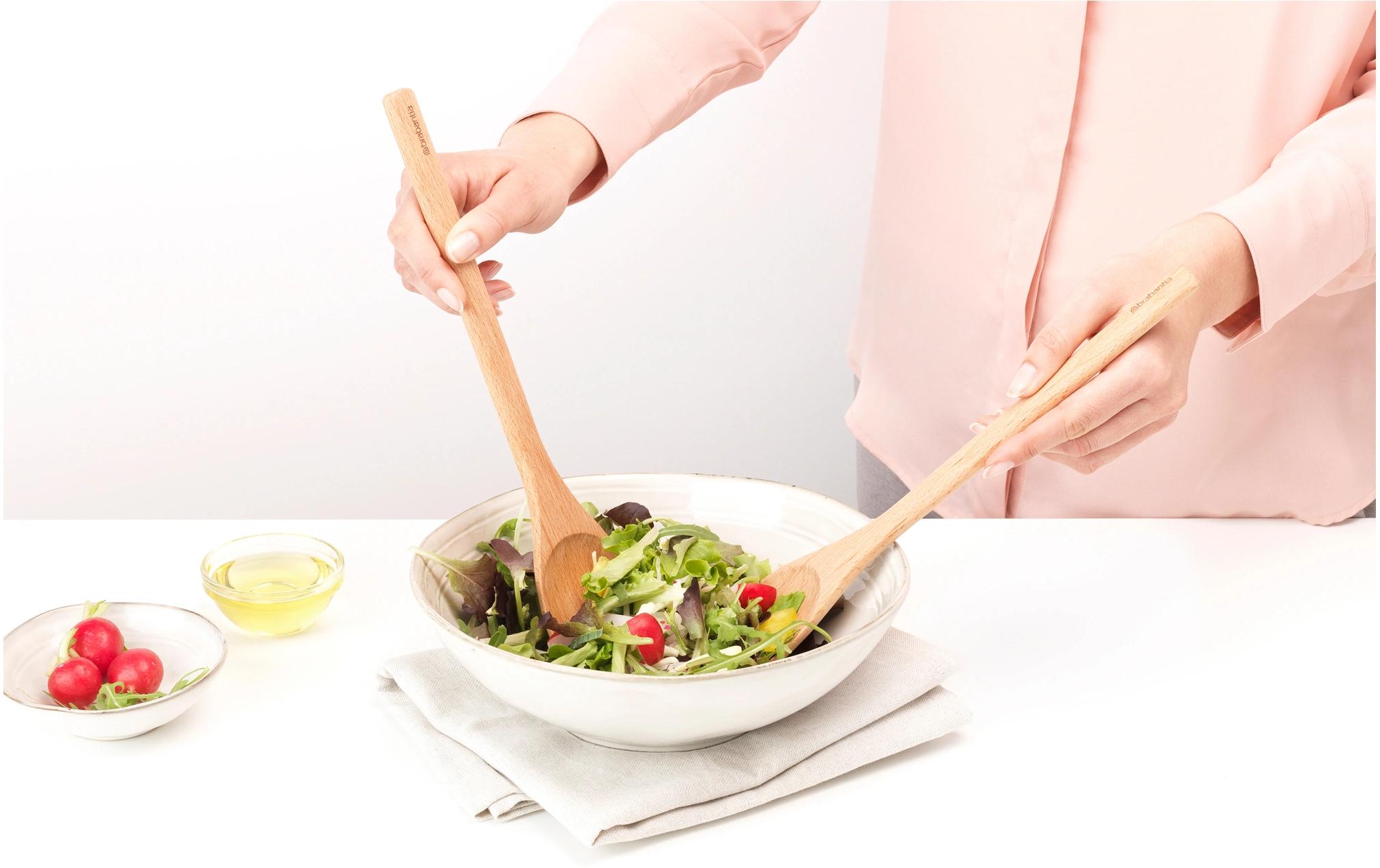 Salatbesteck Profile BraunHolzbesteck