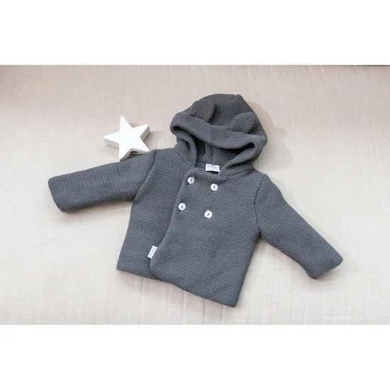 Manteau à capuche   Réglisse        de               P'tit bisou