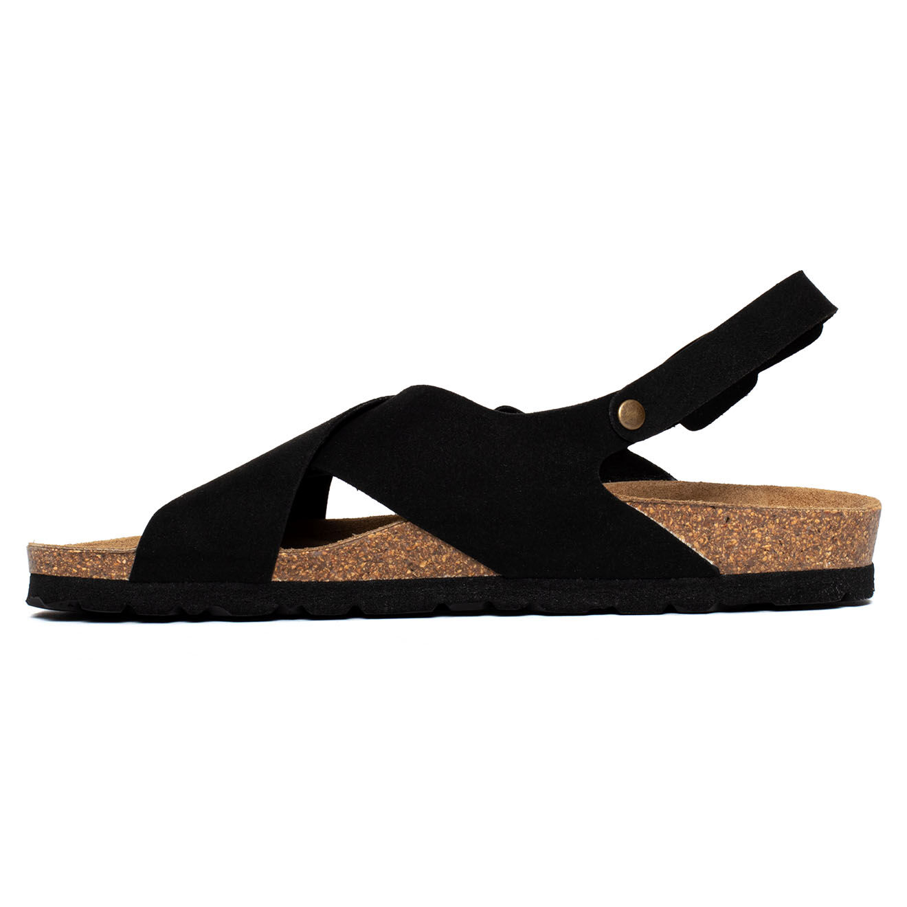 Sunbay Sandales en Velours de Cuir Augusta noires