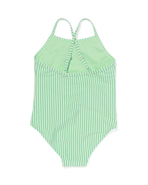 maillot de bain enfant avec rayures vert