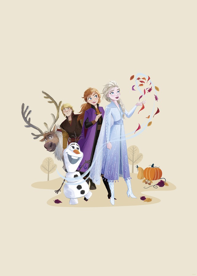 Komar Wandbild »Disney Frozen Autumn Feeling« Disney Set, 1 Stk. tlg. 50 x 70 cm (Breite x Höhe) - Kinderzimmer, Dekoration