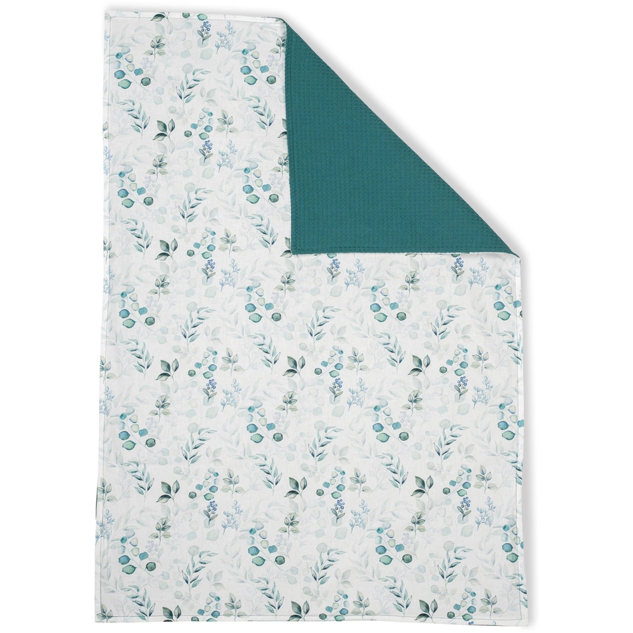 Ullenboom Babydecke Eukalyptus Petrol 70 x 100 cm