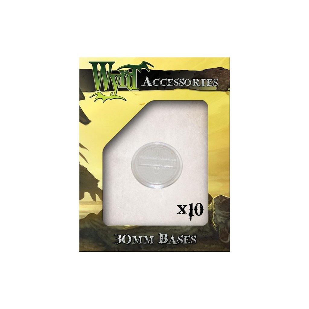 Wyrdscape Bases - 10x Clear Bases 30mm