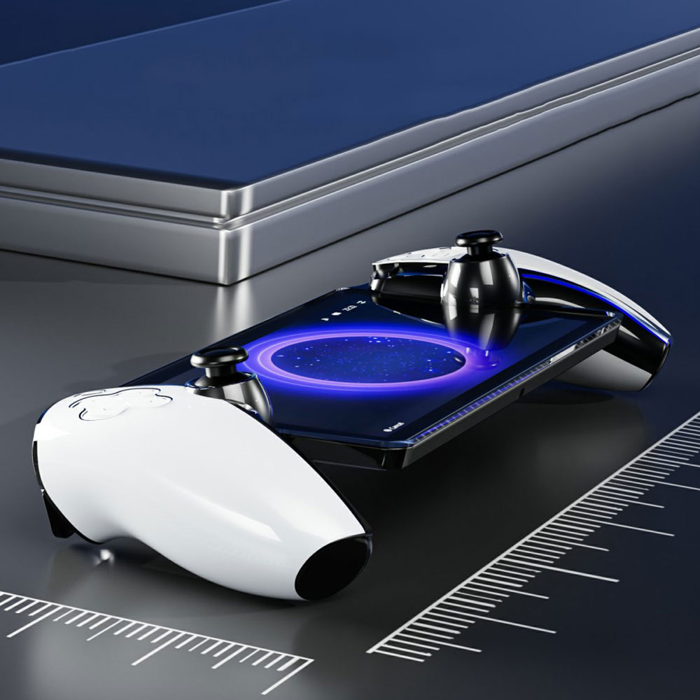 Sony PlayStation Portal Remote Player Controller Bruchsichere Vorderseite und Rückseite Silikon Case Schutzhülle (hart) - Transparent