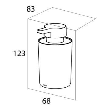 Tiger Orion zeepdispenser vrijstaand zwart 180 ml