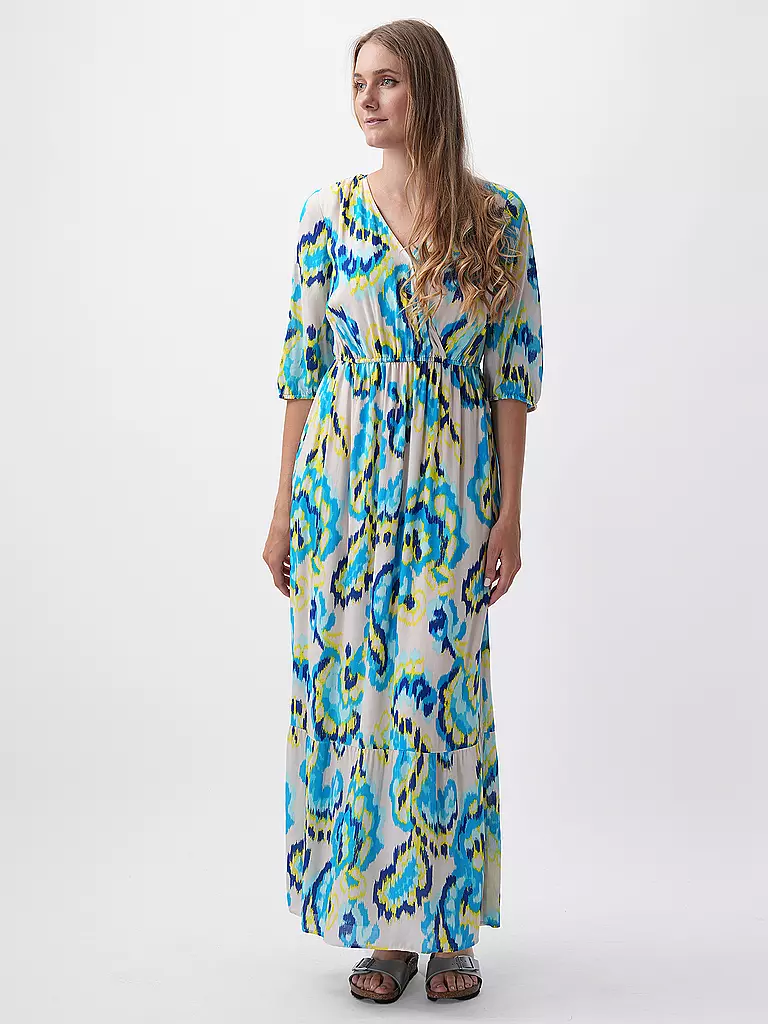 COMMA Midikleid blau
