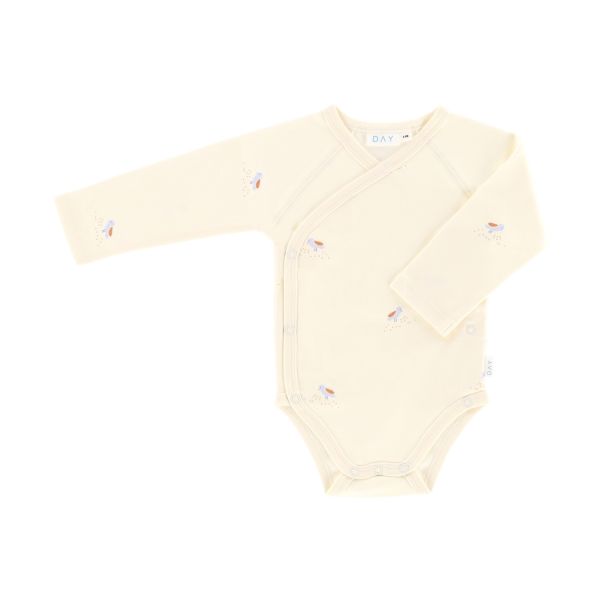 DAY Overslagromper Lange Mouw - Cream - Mt. 50/56