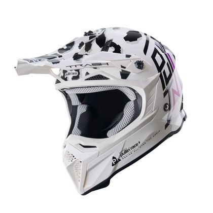 Casque cross Pull-in RACE ENFANT - Blanc