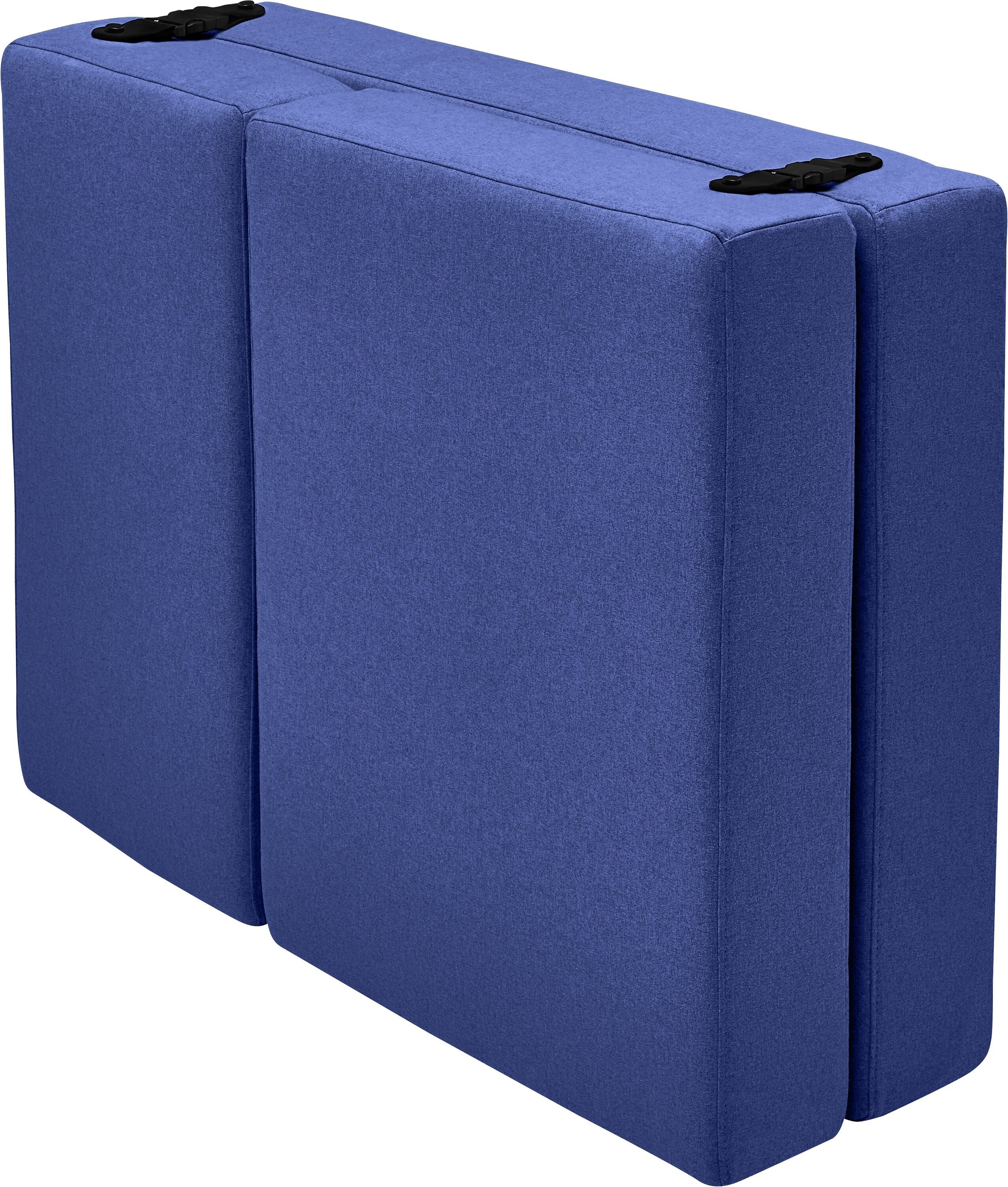 MAXIMILIAN Klappmatratze - Blau / 78 x 202 cm