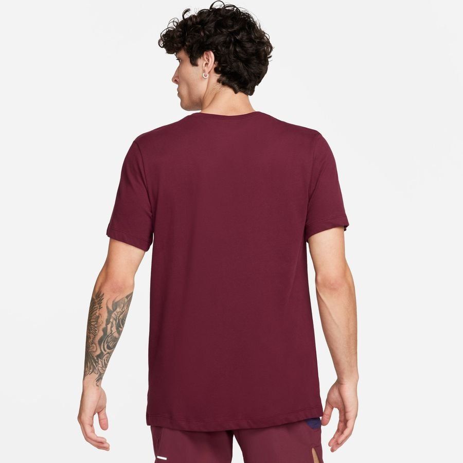 Nike T-shirt Running Dri-FIT Run Trail - Bordeaux Foncé