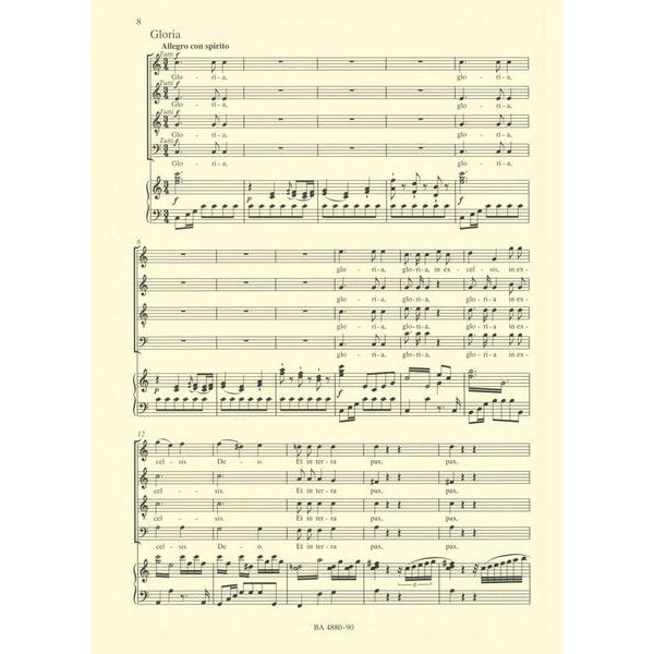 Bärenreiter Mozart Krönungsmesse