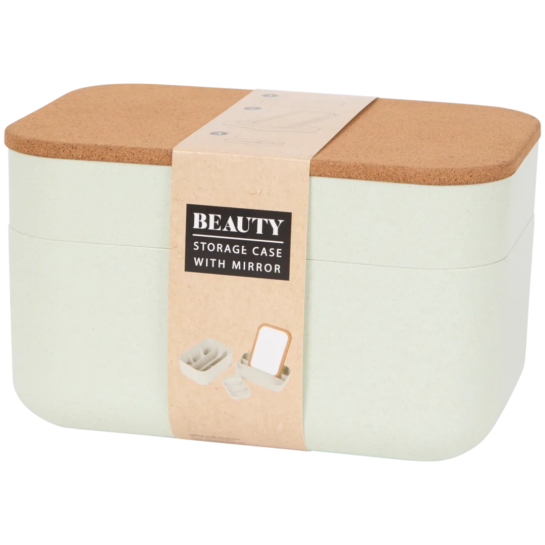 Make-up-organizer met spiegel 24 x 16 x 15 cm