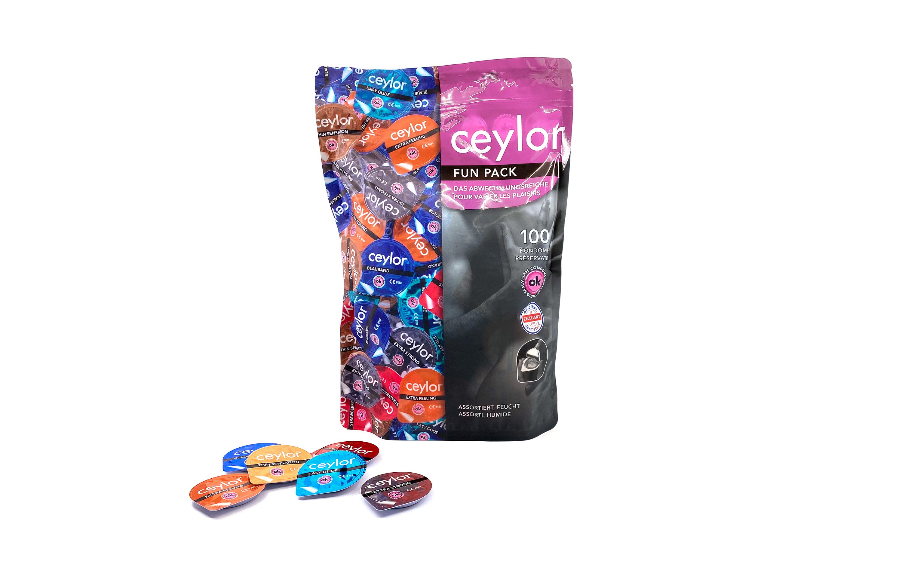 Kondome Fun Pack 100 StückGrosspackung mit Präservativen