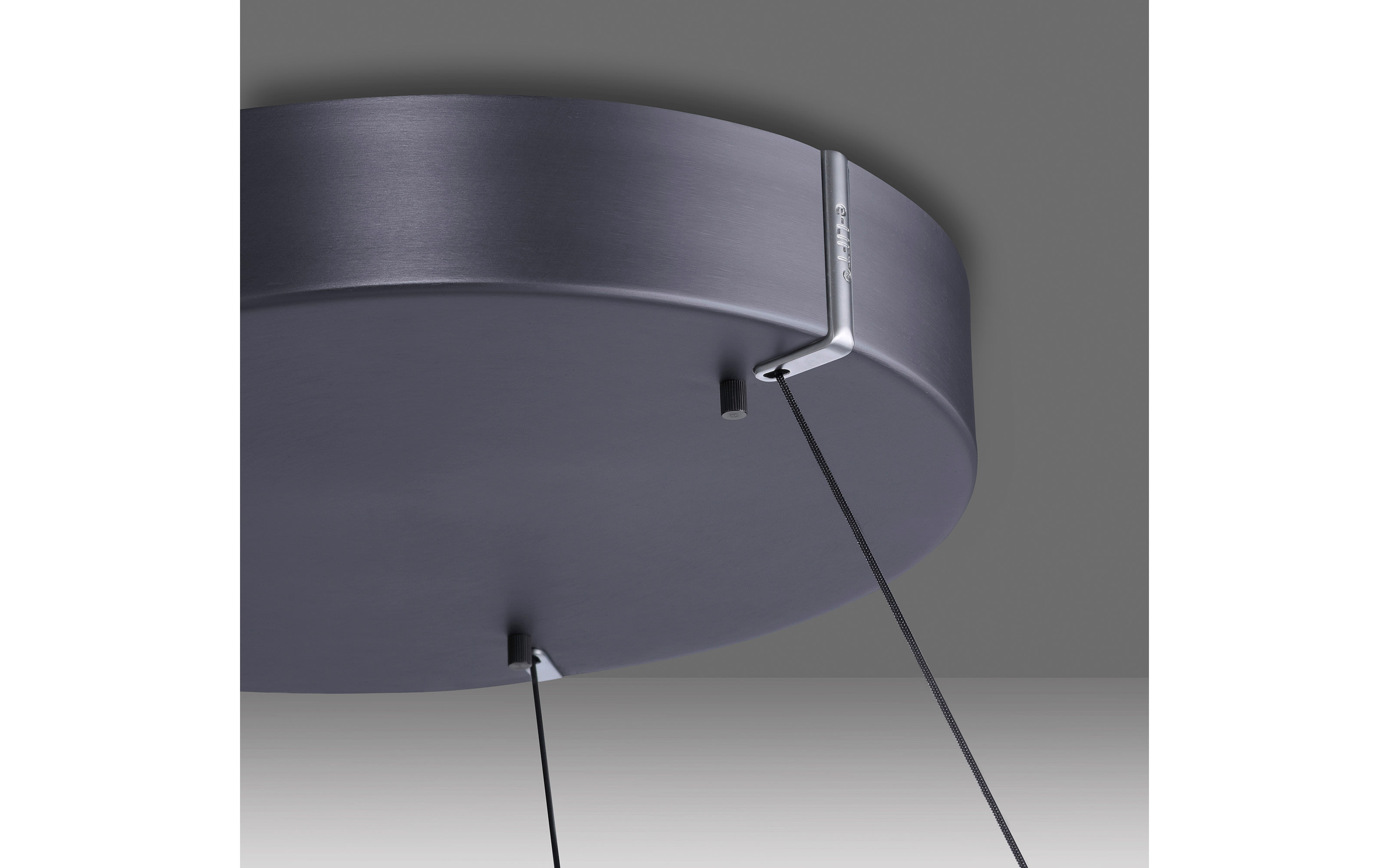 LED-Pendelleuchte Pure E-Clipse, grau, 240 cm