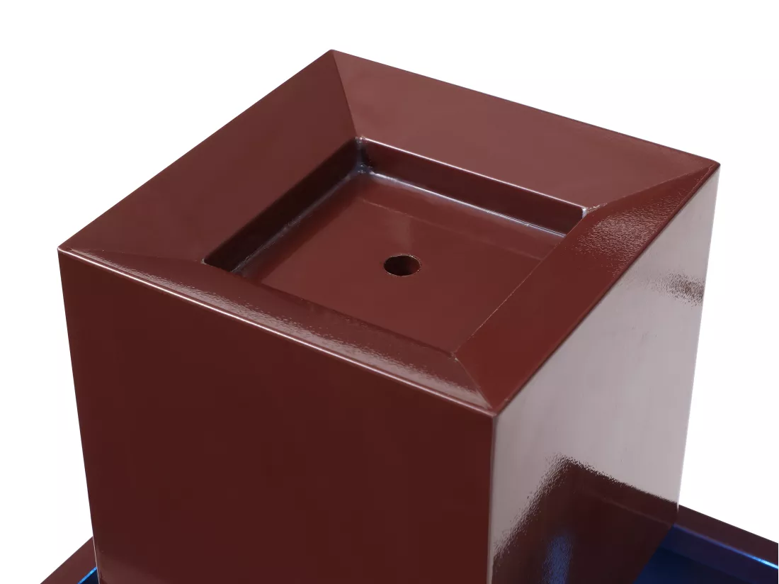 Fontaine d'extérieur en acier inoxydable avec LED - H.65 cm - Terracotta - CARDINA