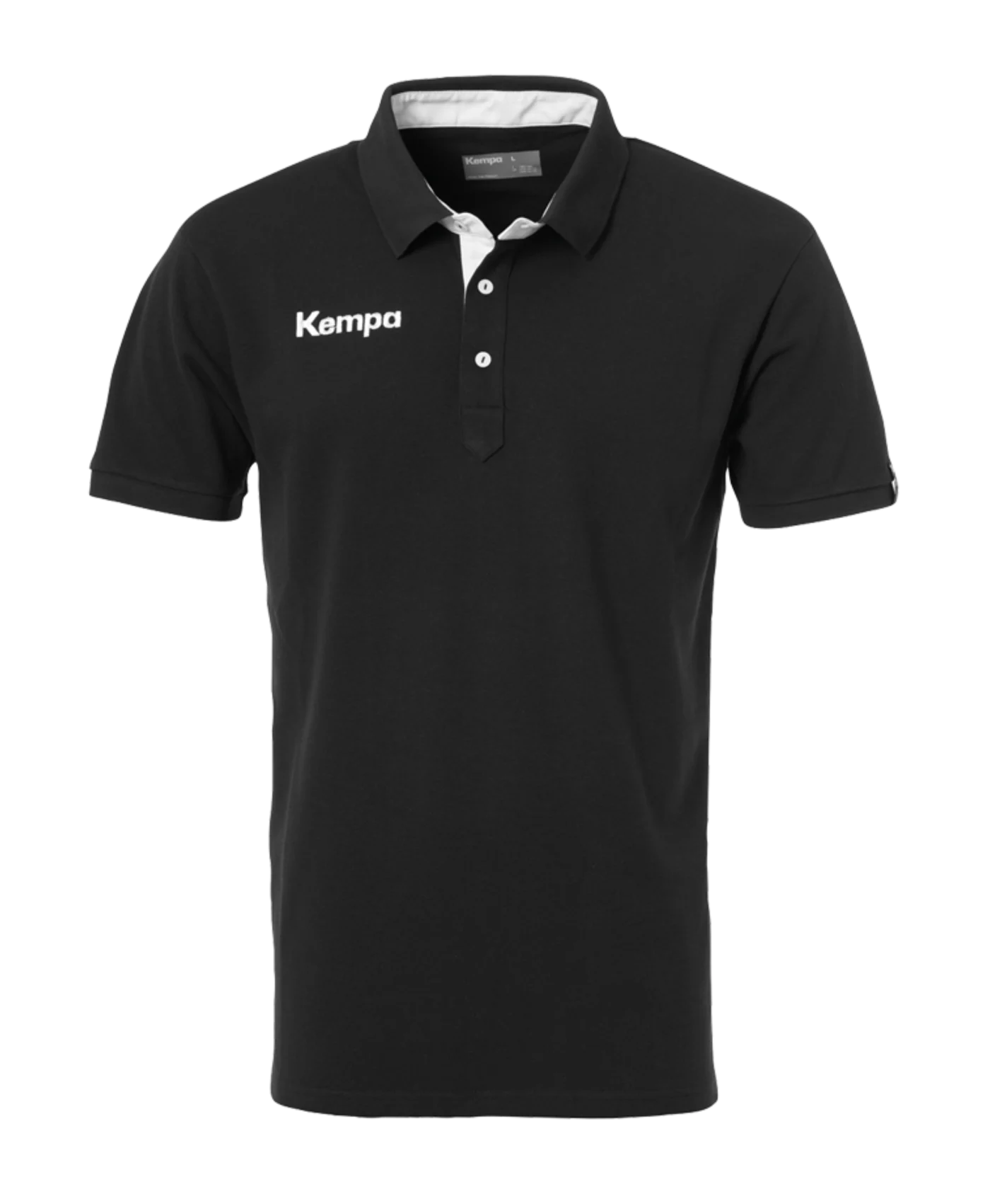 Kempa Prime Polo Shirt Kids Schwarz Weiss F02