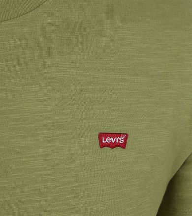 Levi's T-shirt Original Slub Green 56605-0270 kopen