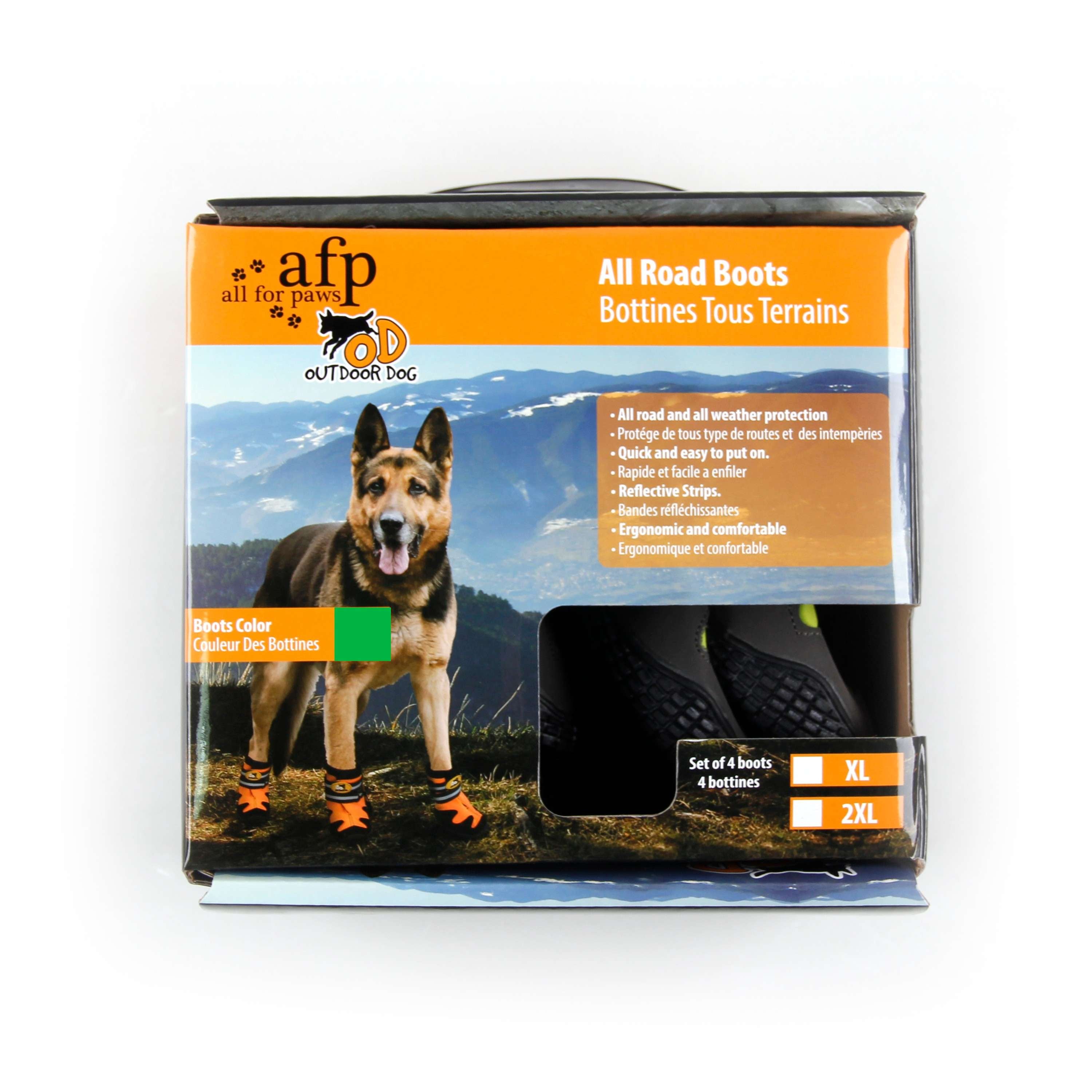 All For Paws Hondenschoenen All Road Groen
