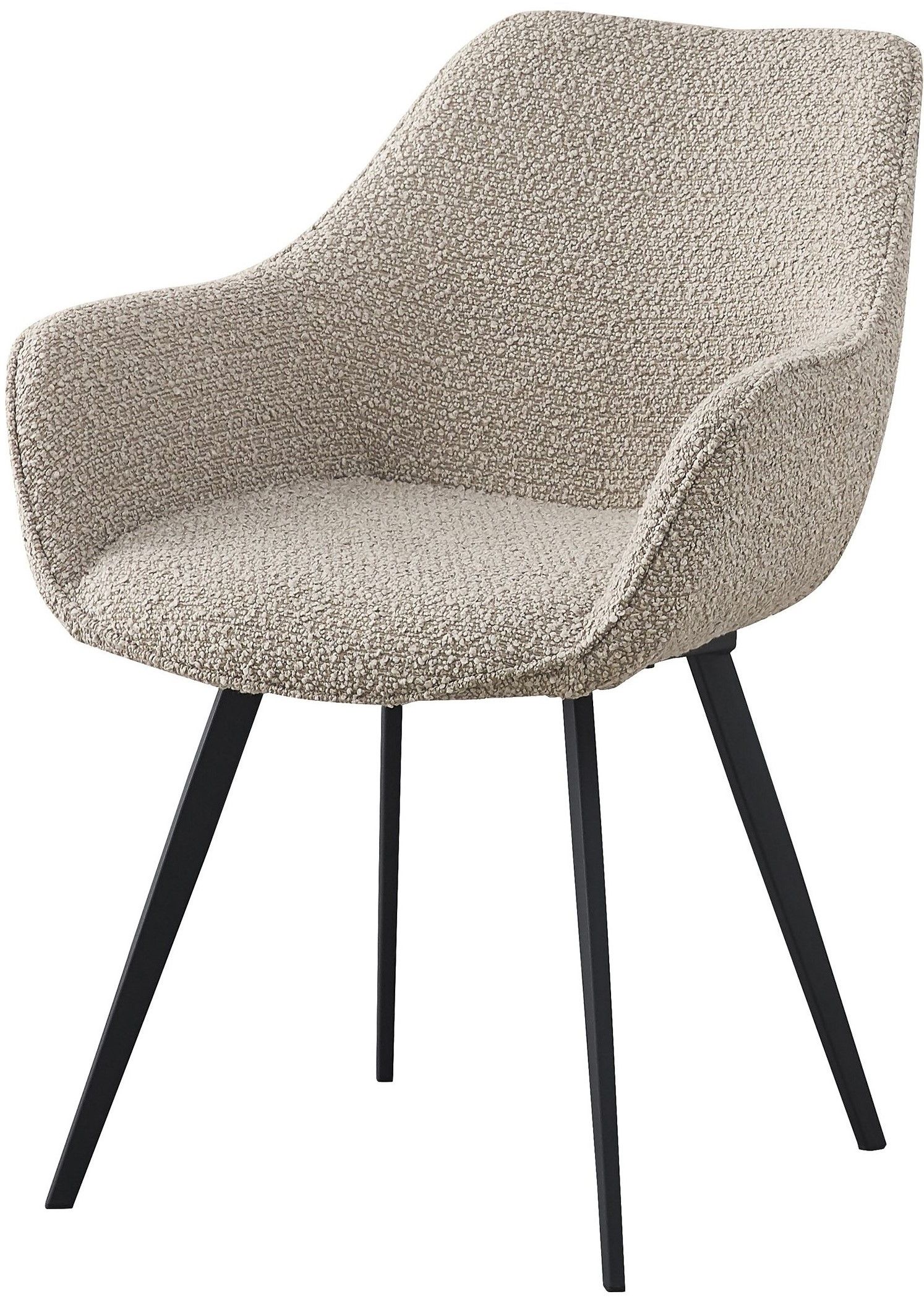 Eetkamerstoel Boucle Beige Luca B59 x D65 x H84 cm