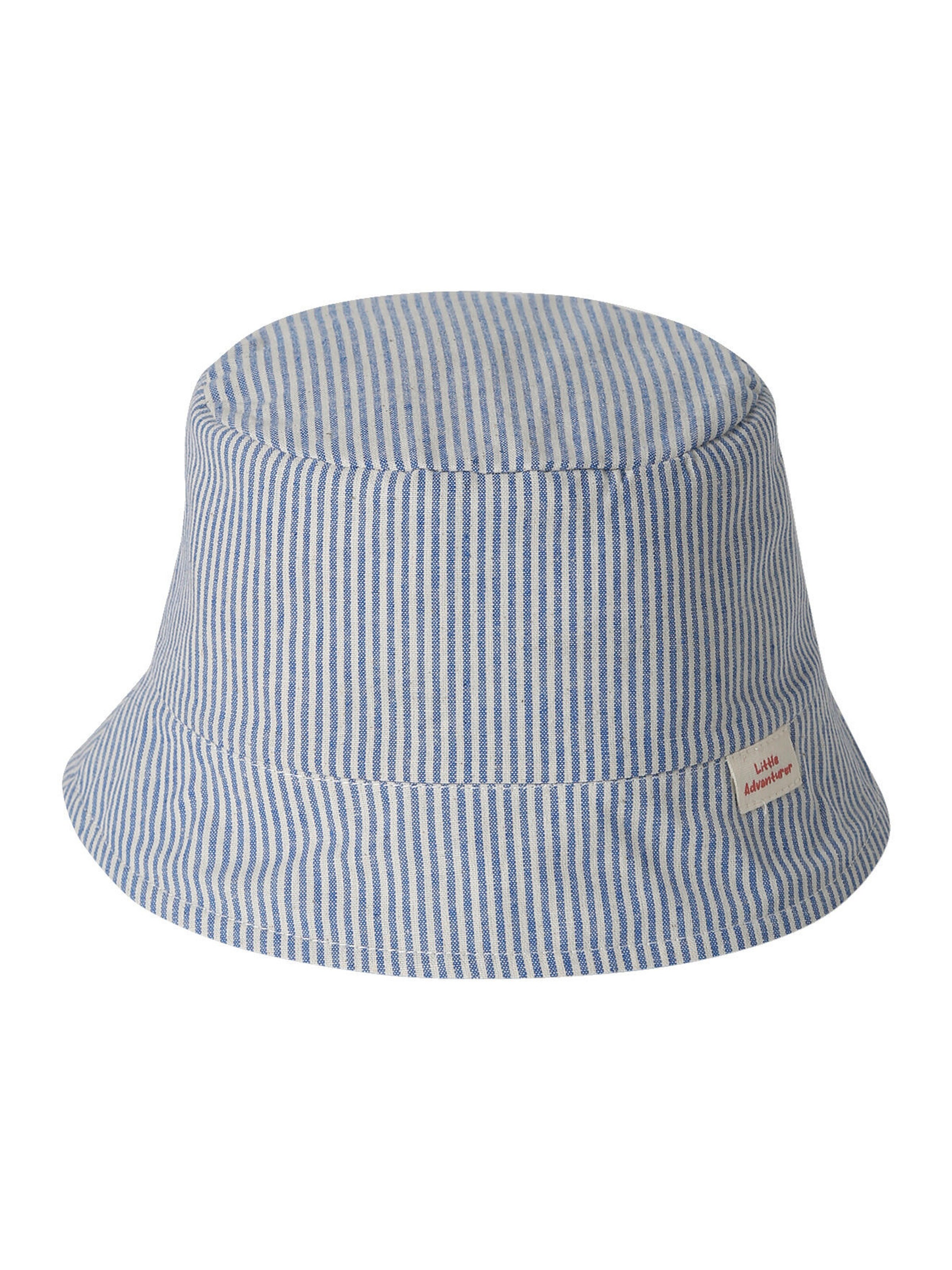 Vertbaudet Wendbarer Jungen Baby Sonnenhut mit Dschungeltieren himmelblau