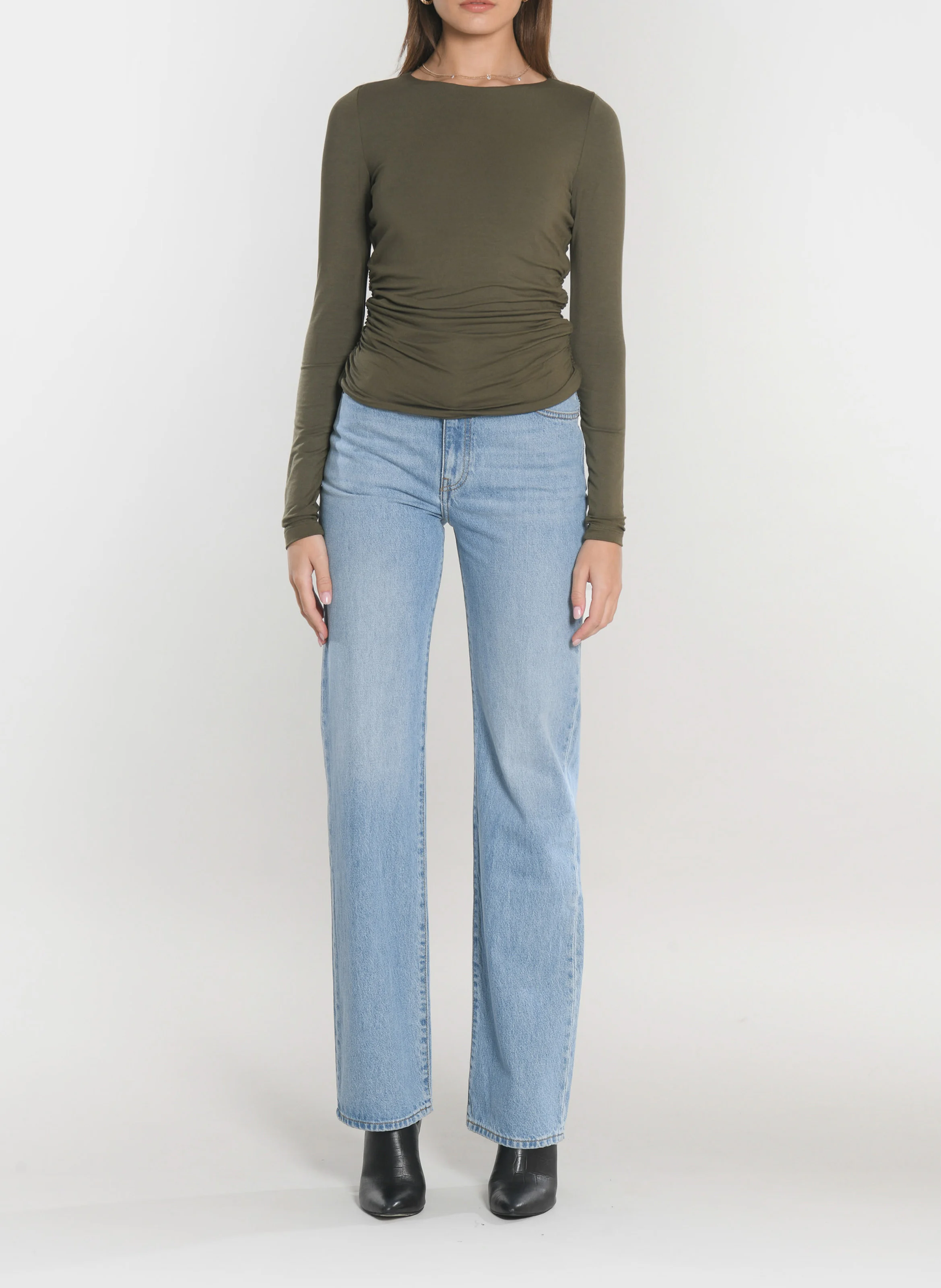 SIA - Tee-shirt cintré col rond| Kaki