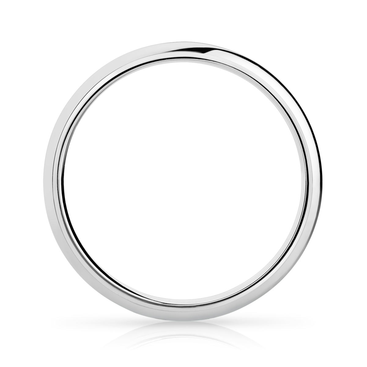 Alliance platine 950 demi-jonc 3,5 mm