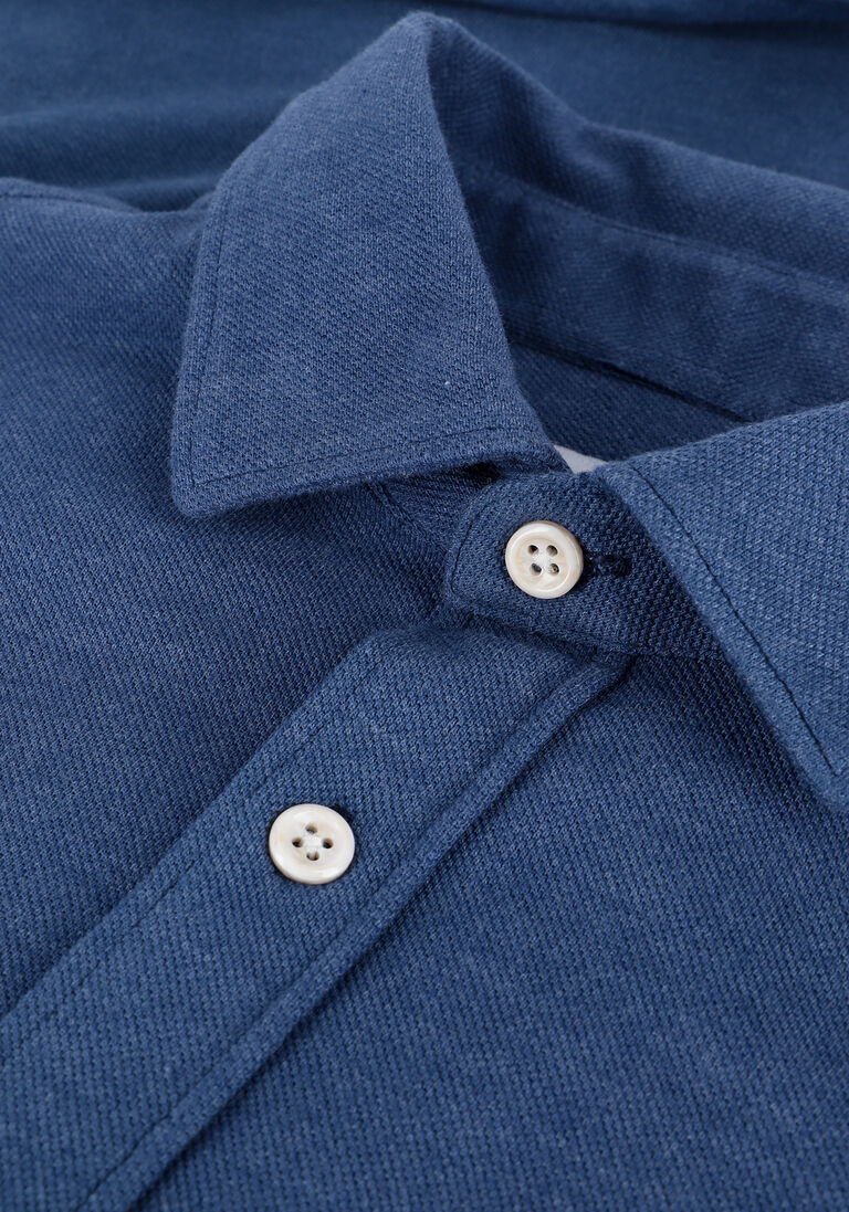 THE GOODPEOPLE donkerblauwe the goodpeople casual overhemd strong