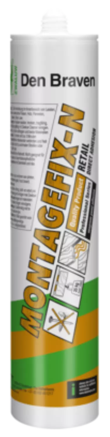 Zwaluw Den Braven 10133201 Montagefix-N Montagelijm - Geel - 310ml