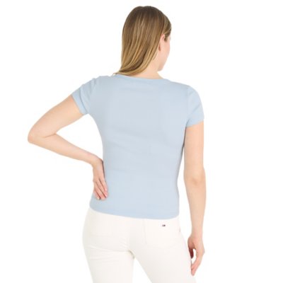 Tee-shirt à manches courtes femme Slim Essential TOMMY HILFIGER