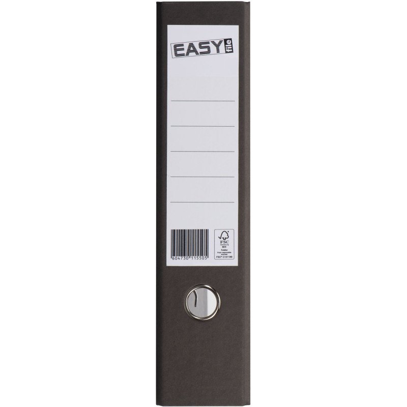 Classeur à levier cartonné A4 maxi - Dos 7.5 cm gris