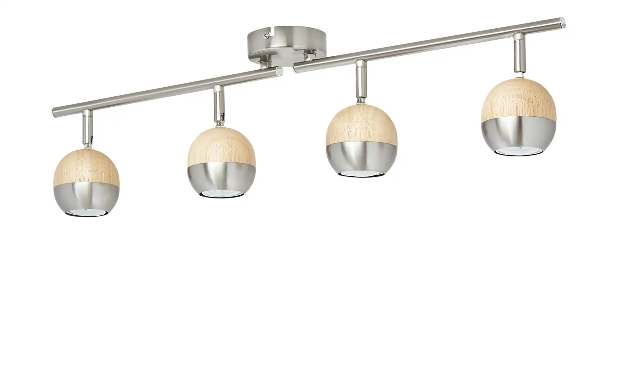 KHG LED-Spot, 4-flammig, mit Holz